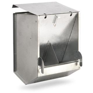 HOPPER TYPE FEEDER WITH 2 PARTITIONS AND LID