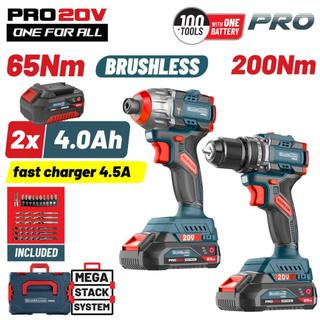 BBP5431X44T2CA Σετ Compact Brushless Κρουστικό Δραπαν/βιδο & Παλμικό Κατσαβίδι Bruhless