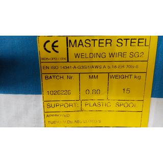 Welding wire sg2 0,80mm/15kg.
